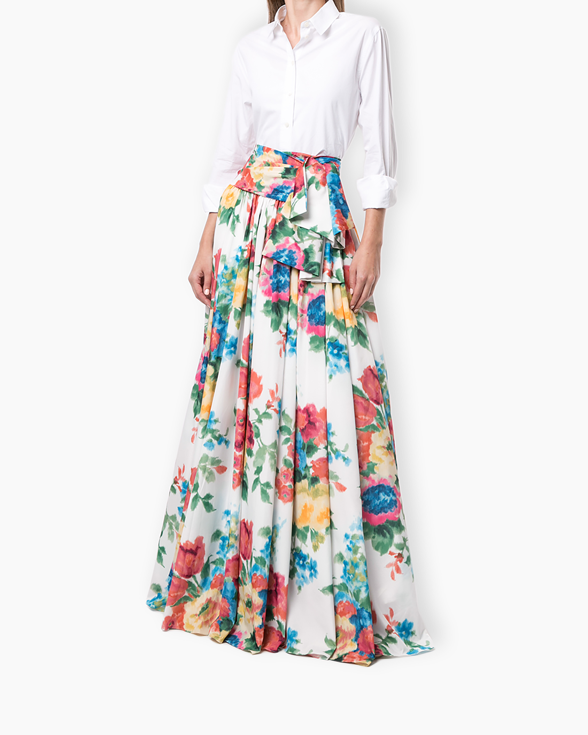 Floral Taffeta Ball Skirt